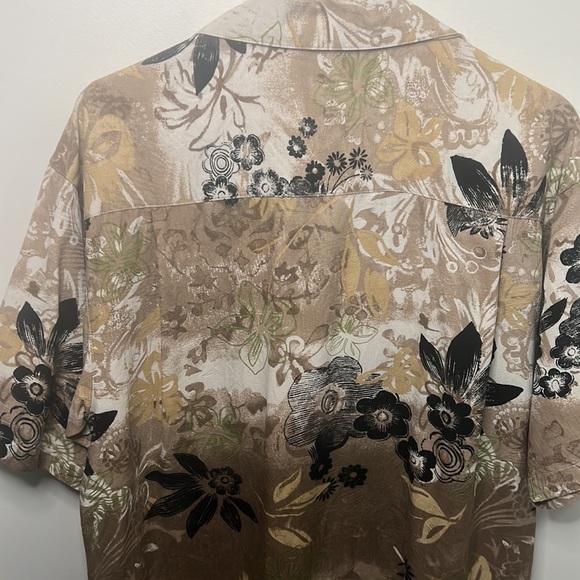 Andros Men Vintage Hawaiian 100% Silk Button Down Shirt Size Medium - Picture 9 of 11